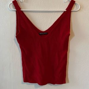 Brandy Melville red knit tank